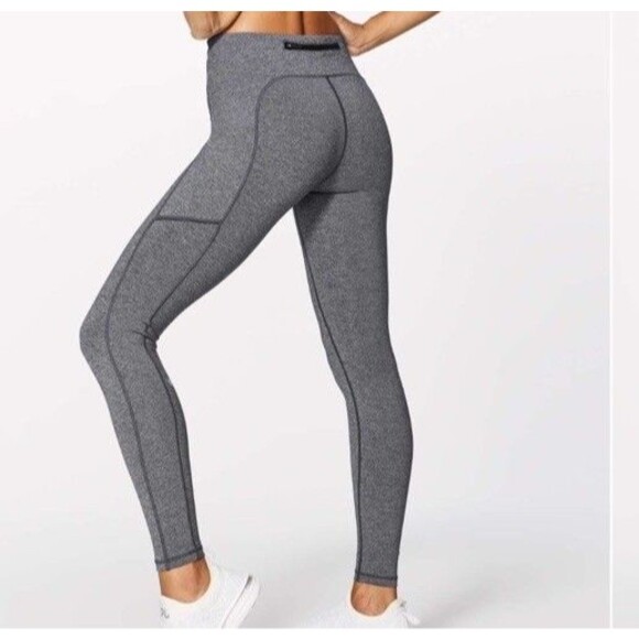 Lululemon Size 4 Speed Up Tight 28" Heathered Black - Picture 1 of 6